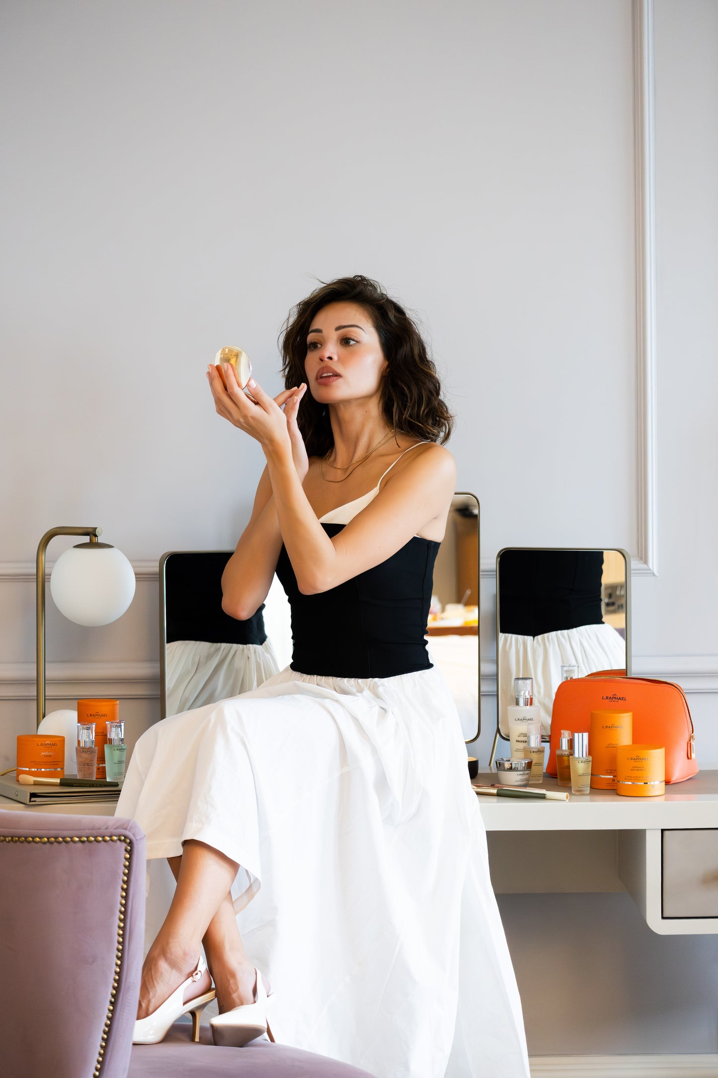 Woman with radiant, healthy-looking skin